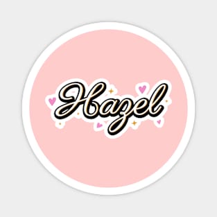 Hazel name cute design Magnet